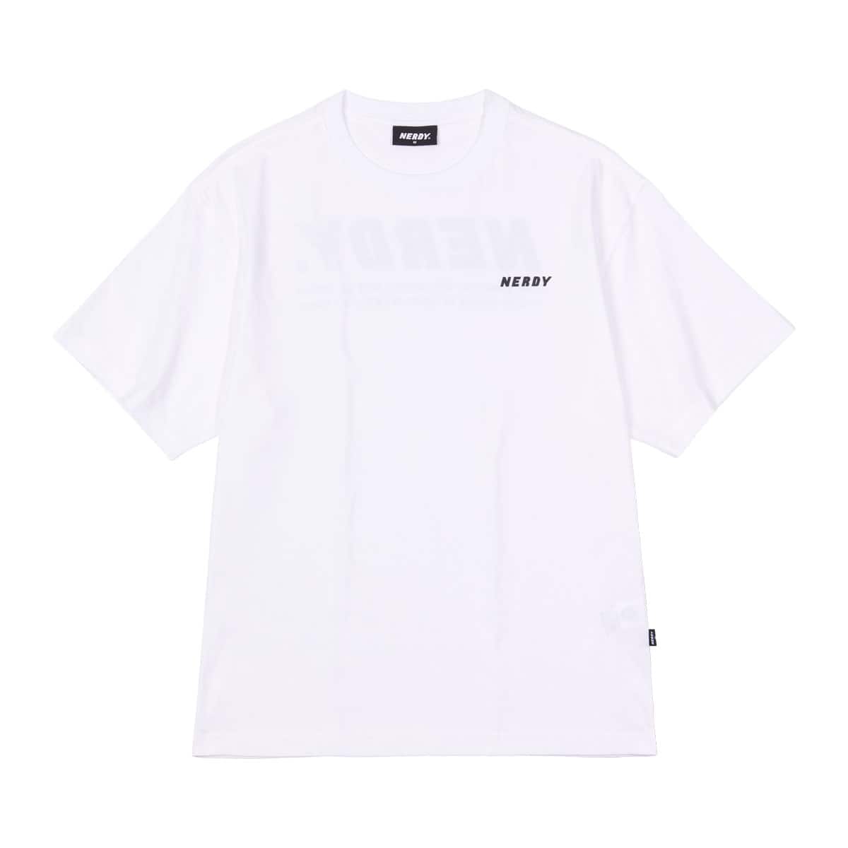 NERDY Back Slogan 1/2 Sleeve T-shirt WHITE 21SP-I_photo_large