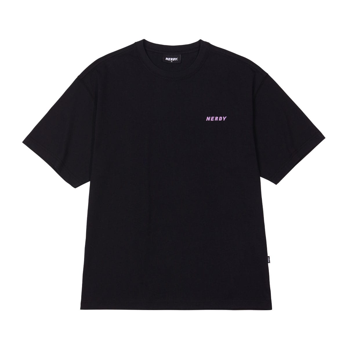 NERDY Back Slogan 1/2 Sleeve T-shirt BLACK 21SP-I_photo_large