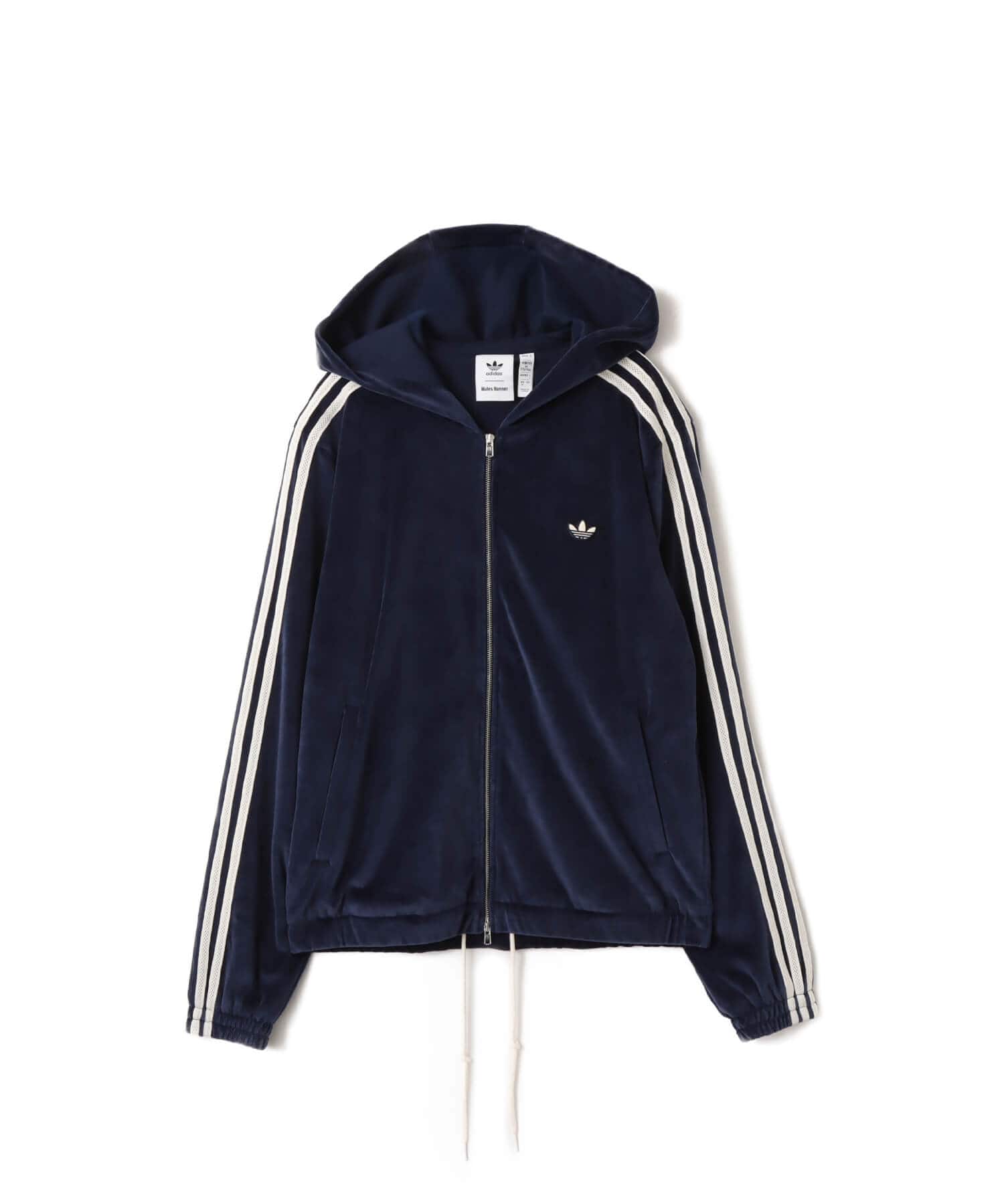 adidas WALES BONNER VELOUR TRACK JACKET カレッジネイビーのメイン画像