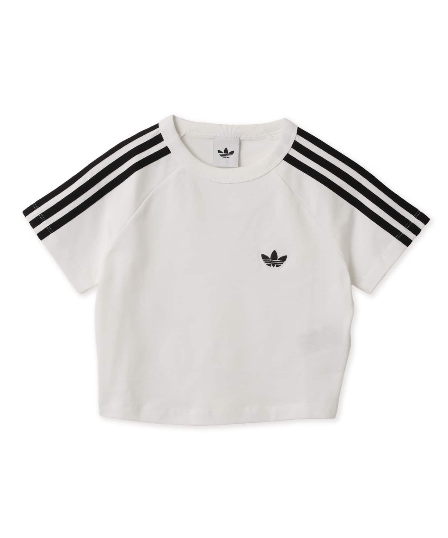 adidas SST BABY TEE ホワイト/ホワイト/ブラックのメイン画像