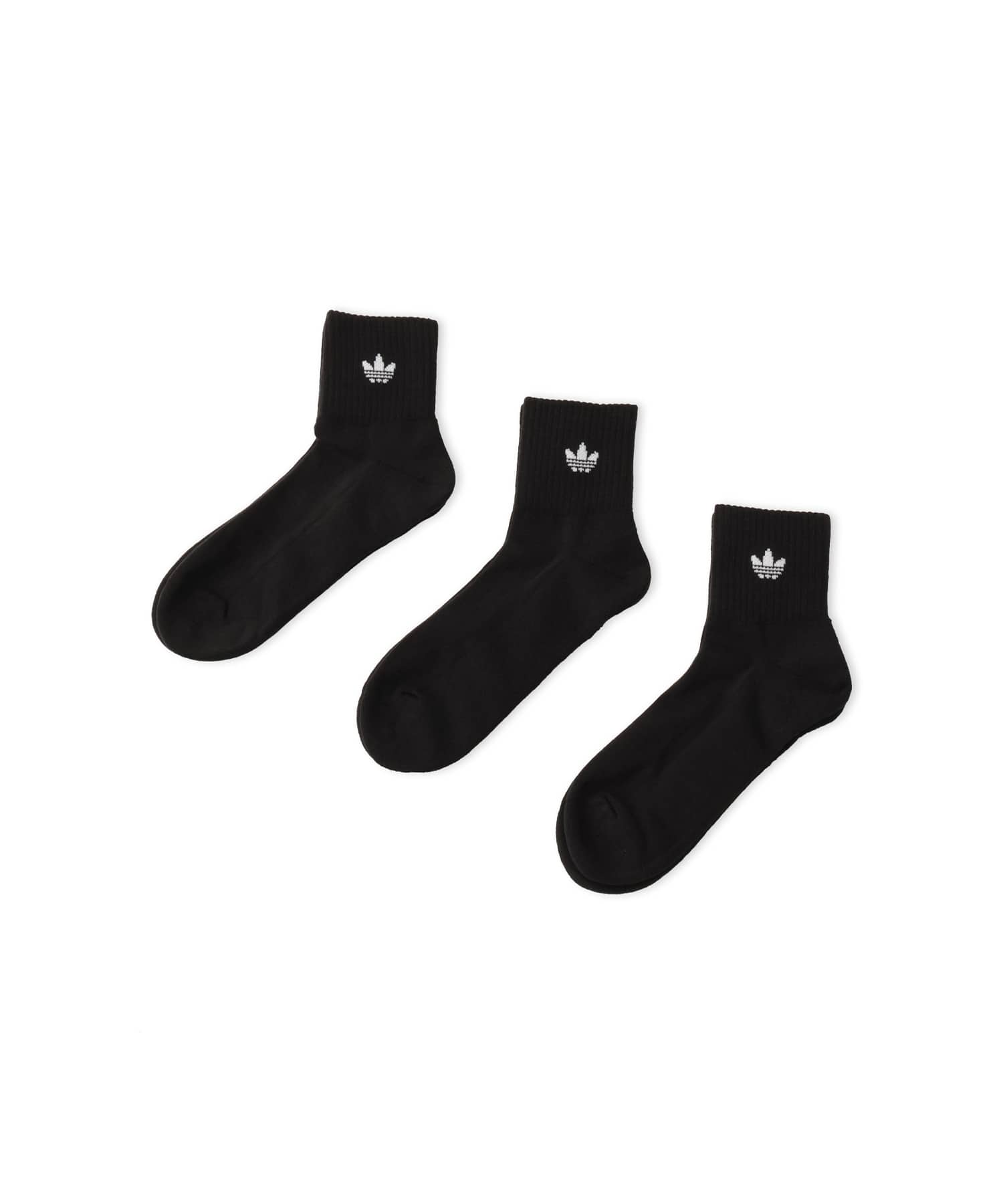 adidas MID ANKLE SOCK 3 PAIR PACK ブラックのメイン画像