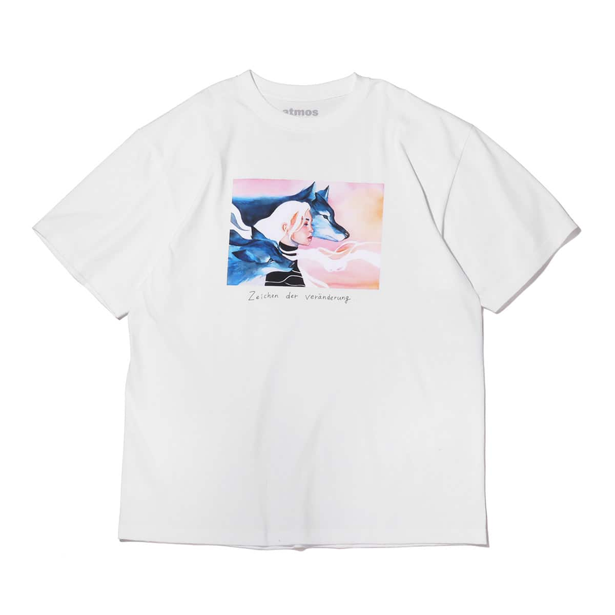 atmos x 伊東楓 TEE WHITE