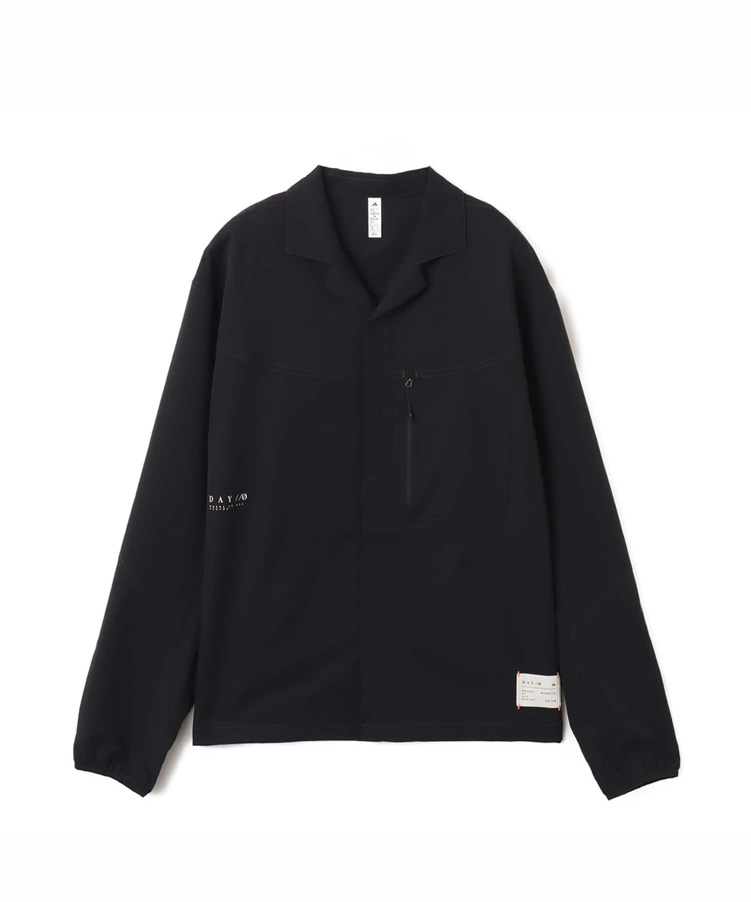 adidas DAY//Ø WOVEN SHIRT U ブラックのメイン画像