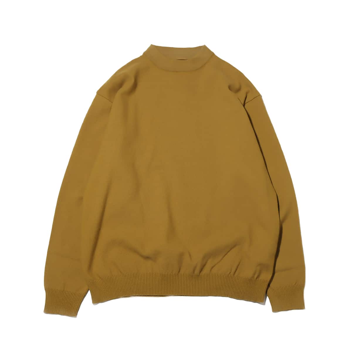 snow peak Co/Pe Knit Pullover Mustard 23FA-Iのメイン画像