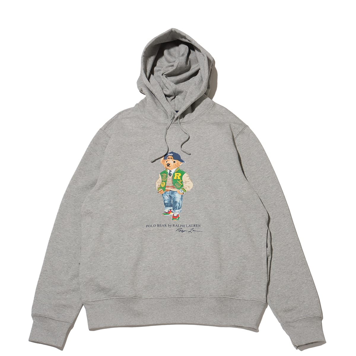 POLO RALPH LAUREN LONG SLEEVE-SWEATSHIRT SEASONAL FLEECE F24 ANDOVER HTHR VRSY BEAR のメイン画像