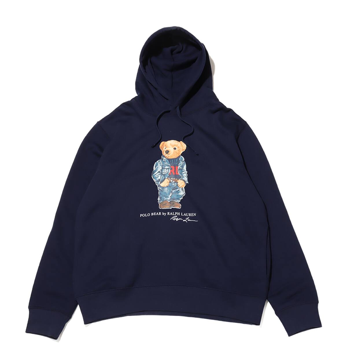 POLO RALPH LAUREN LONG SLEEVE-SWEATSHIRT SEASONAL FLEECE F24 CRUISE NAVY DENIM BEAR のメイン画像