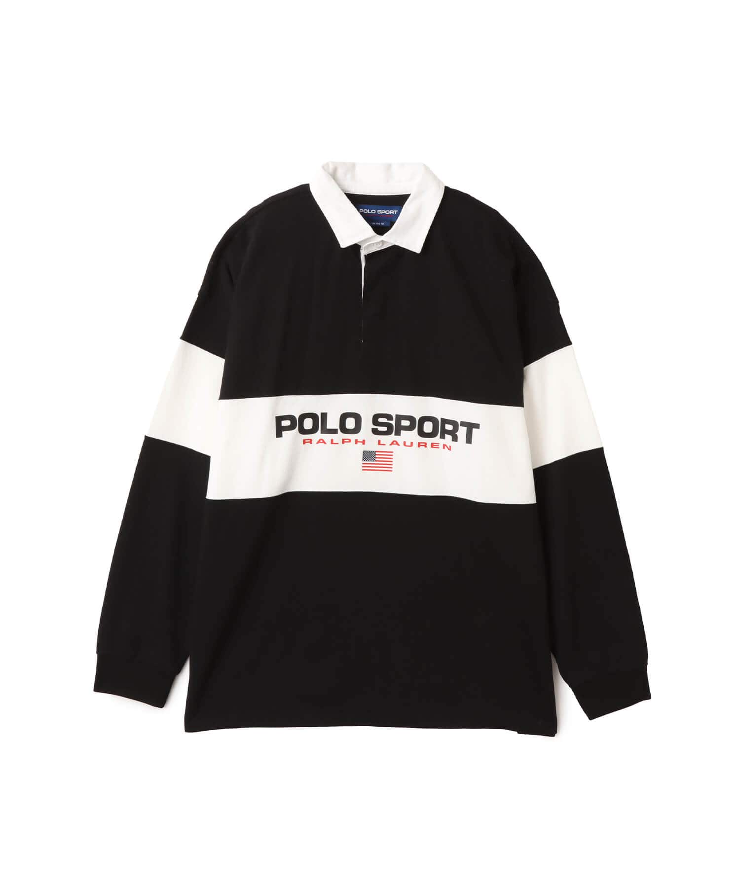 POLO RALPH LAUREN LSBFRUGBYM1-LONG SLEEVE-RUGBY POLO BLACKのメイン画像