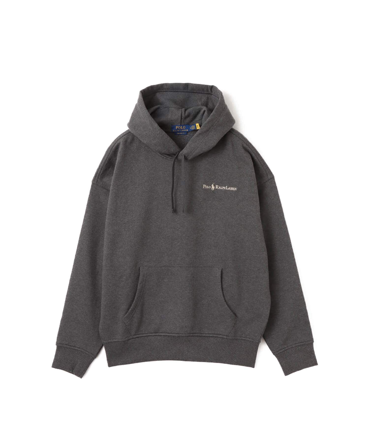 POLO RALPH LAUREN RELAXED FIT HEAVY WEIGHT SWEAT HOODIE BARCLAY HEATHERのメイン画像