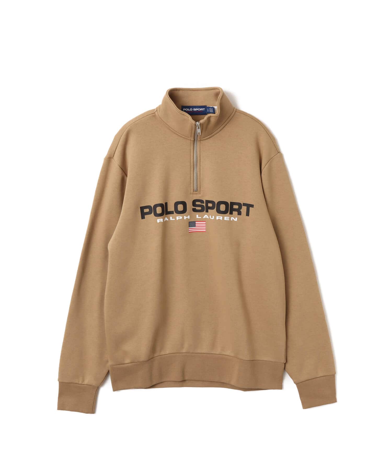 POLO RALPH LAUREN POLO SPORT HALF ZIP SWEATSHIRT DESERT KHAKIのメイン画像