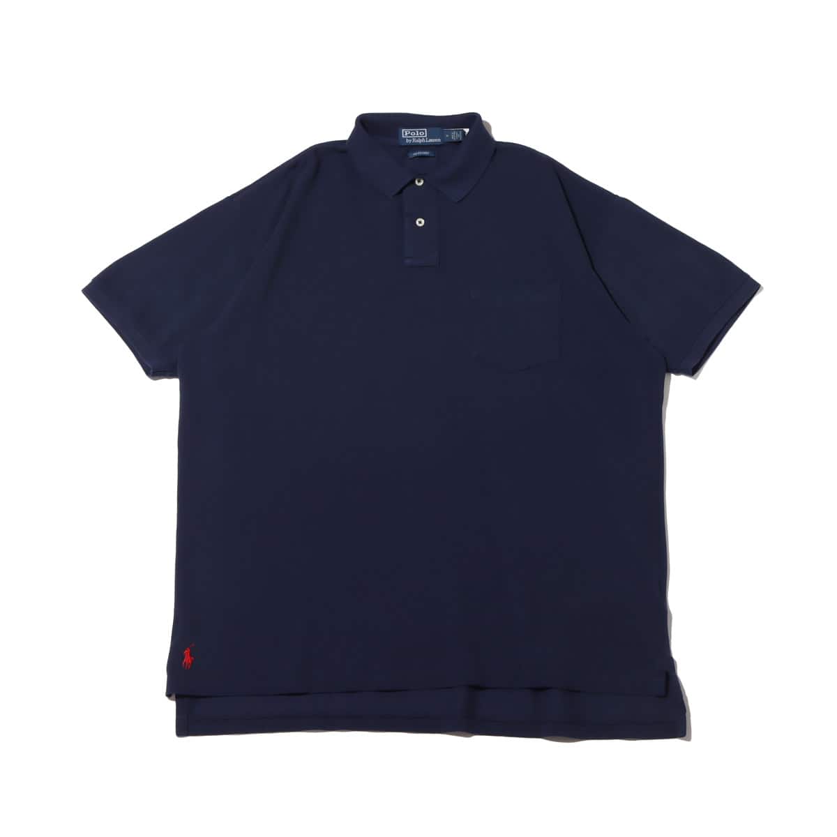 POLO RALPH LAUREN SSKCM1-SHORT SLEEVE-KNIT BASIC MESH NEWPORT NAVY 22SS-Iのメイン画像