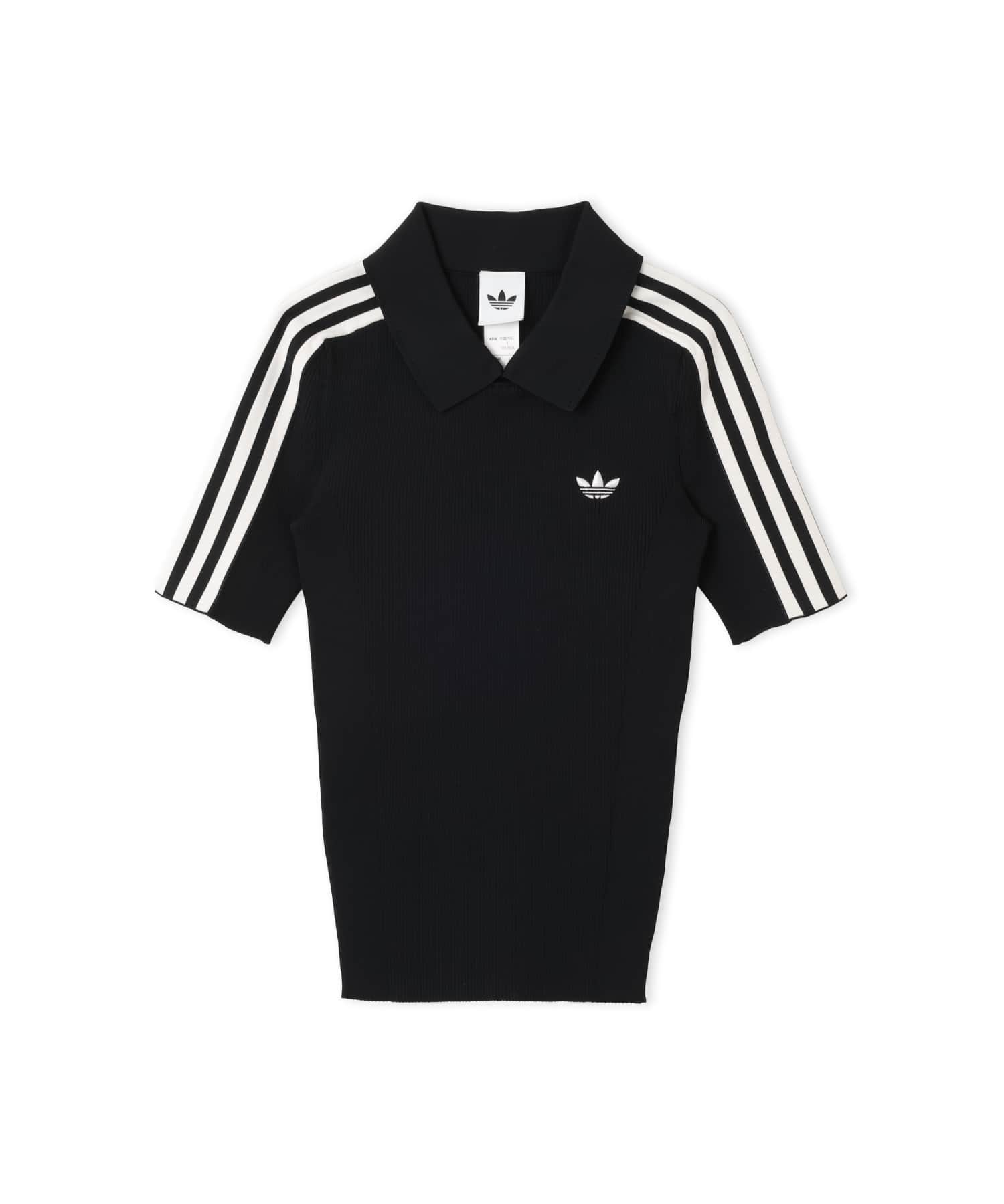 adidas TECH RIB CALI TEE ブラック/チョークホワイトのメイン画像