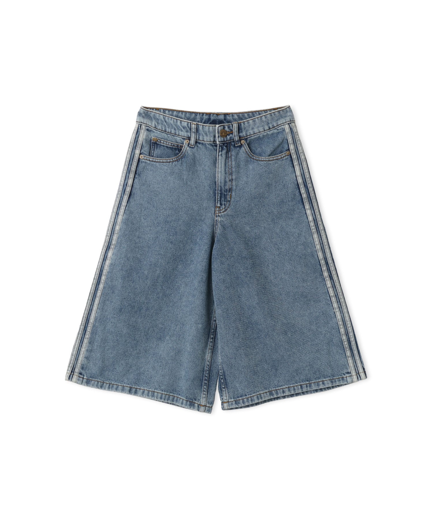 adidas FIREBIRD JORTS DENIM ウォーンブルーデニムのメイン画像
