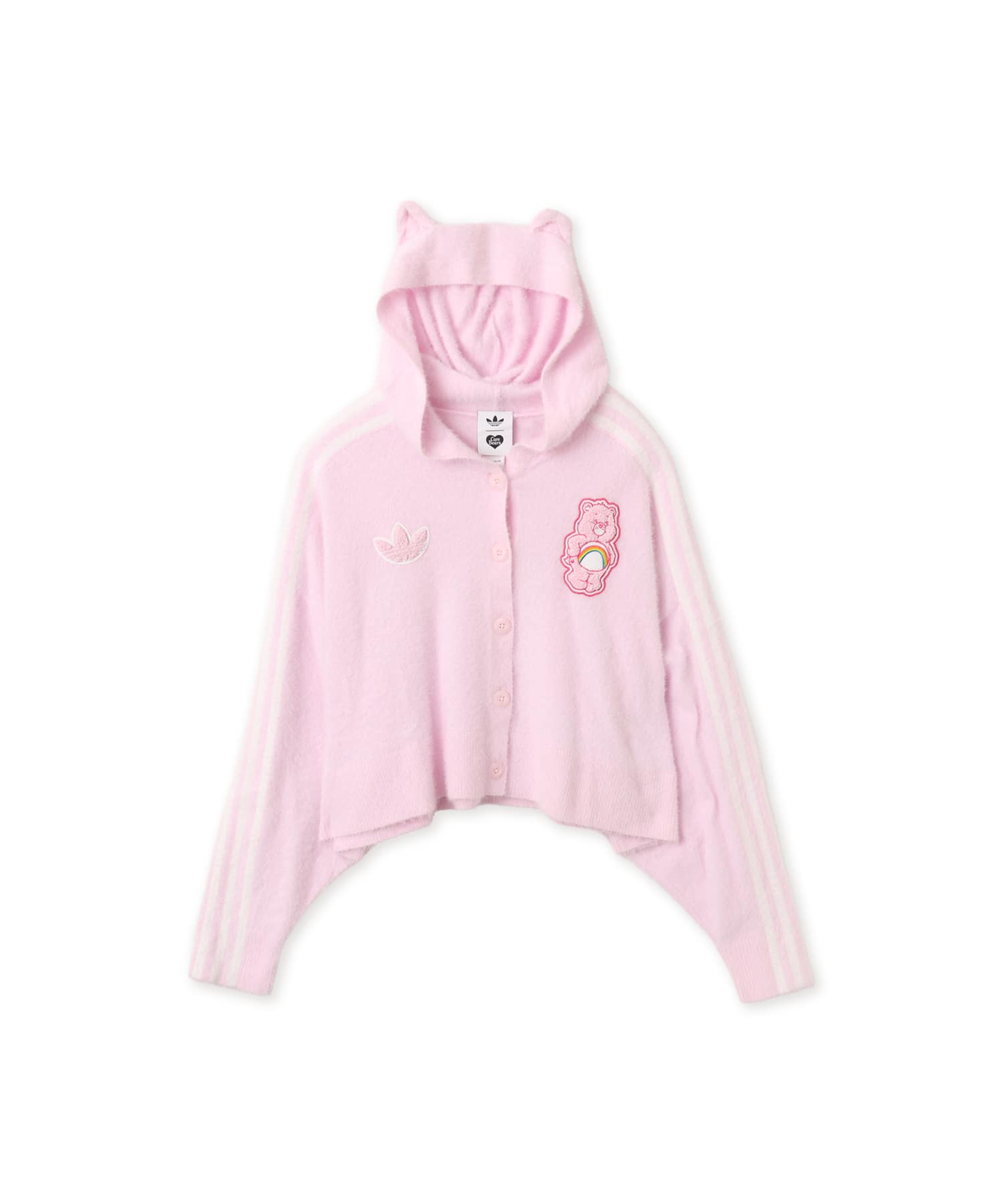 adidas CARE BEARS CARDIGAN WITH A HOOD クリアピンクのメイン画像