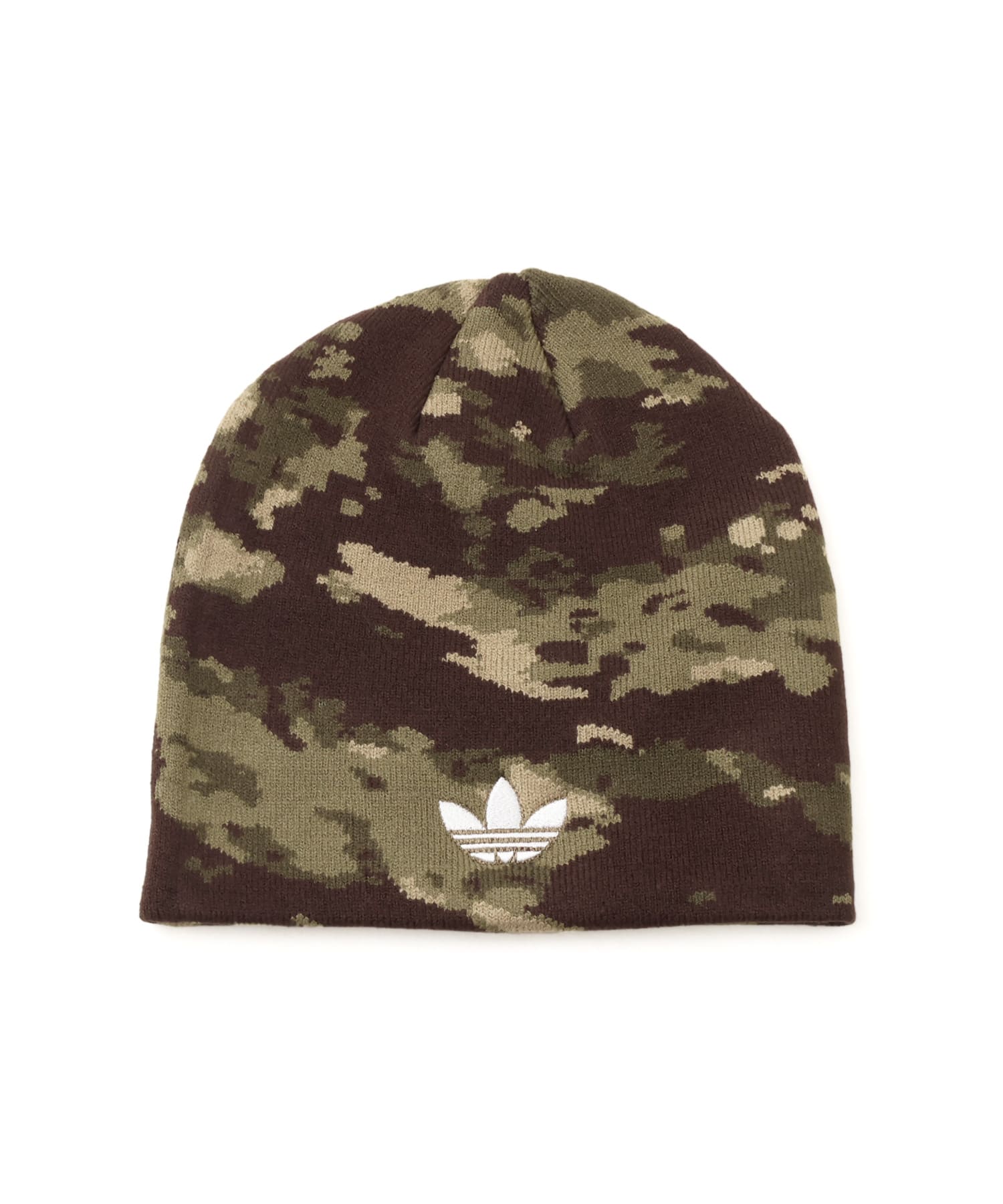 adidas CUFFLESS CAMO BEANIE オリーブストレータのメイン画像