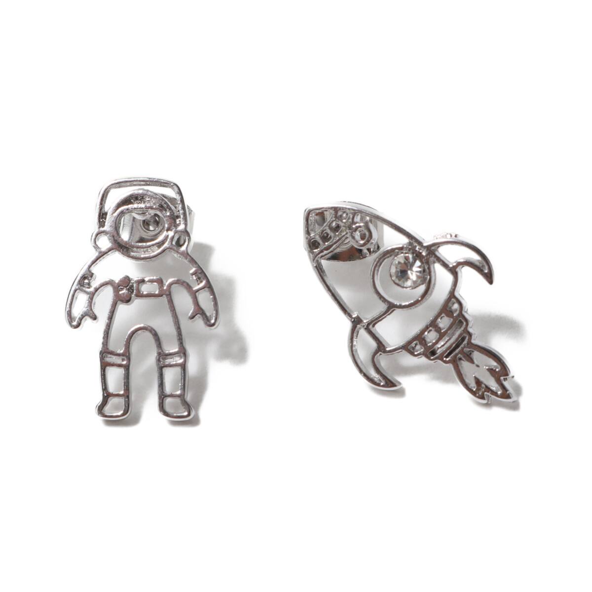Atmos Pink 宇宙飛行士 宇宙船 ピアス Tx Silver 19fa I