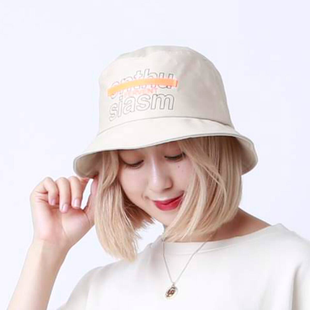 atmos pink ラインテープ ハットTX BEIGE 19SU-I_photo_large