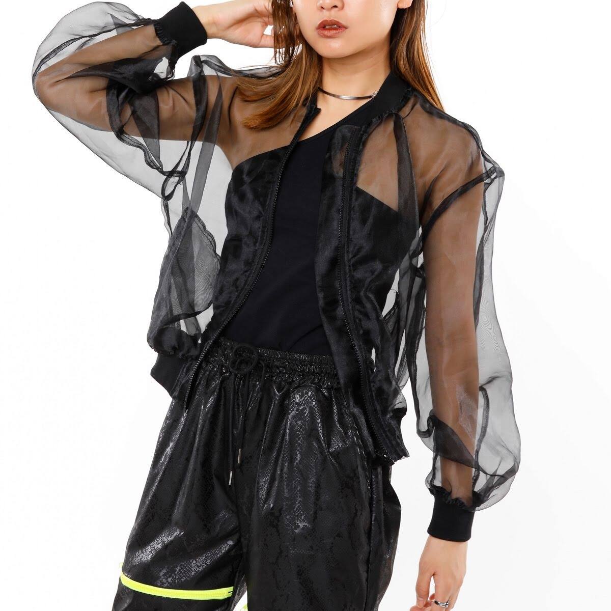 atmos pink オーガンジー ブルゾン TX BLACK 19SU-I_photo_large