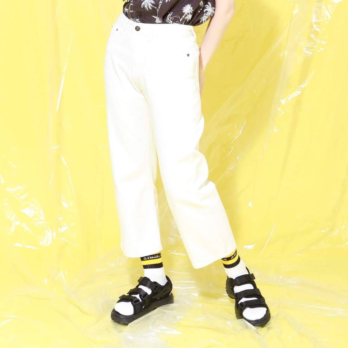 atmos pink クロップド丈 テーパード デニム TX WHITE 19SU-I_photo_large