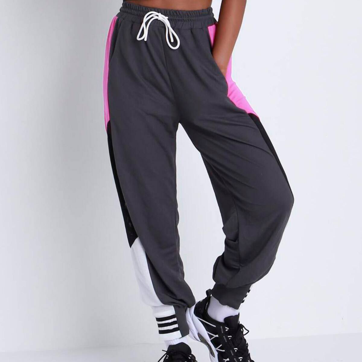 atmos pink カラー ブロック テックパンツ TX BLACK 19SU-I_photo_large