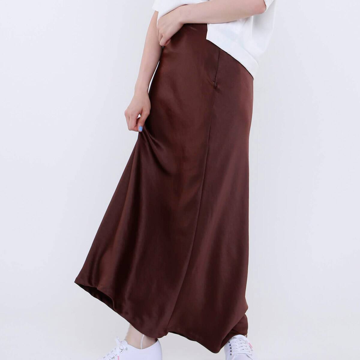 atmos pink 無地サテン スカート BROWN 19SP-I_photo_large