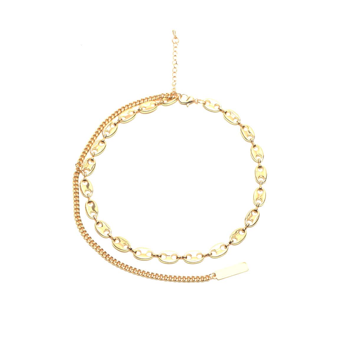 atmos pink チェーン チョーカー GOLDのメイン画像