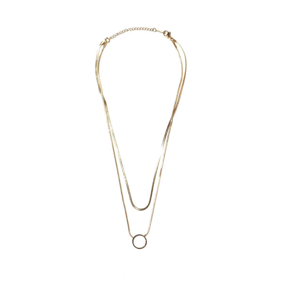 atmos pink 2連 シンプルネックレス GOLDのメイン画像