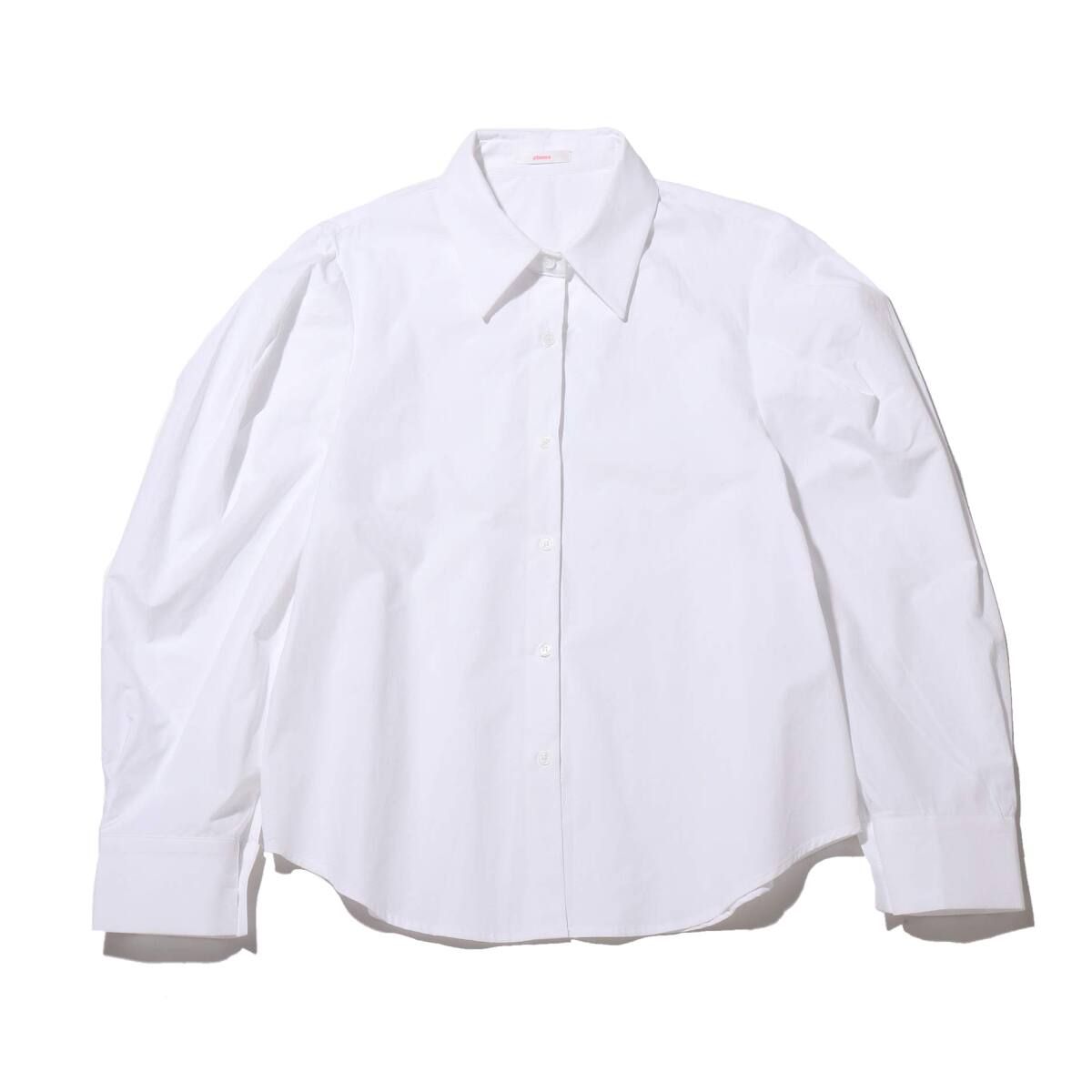 atmos pink パフスリーブ パステル シャツ WHITEのメイン画像