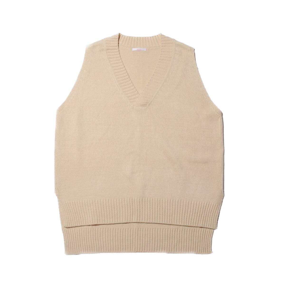 atmos pink Vネック ニット ベスト WHITE 20SP-I_photo_large