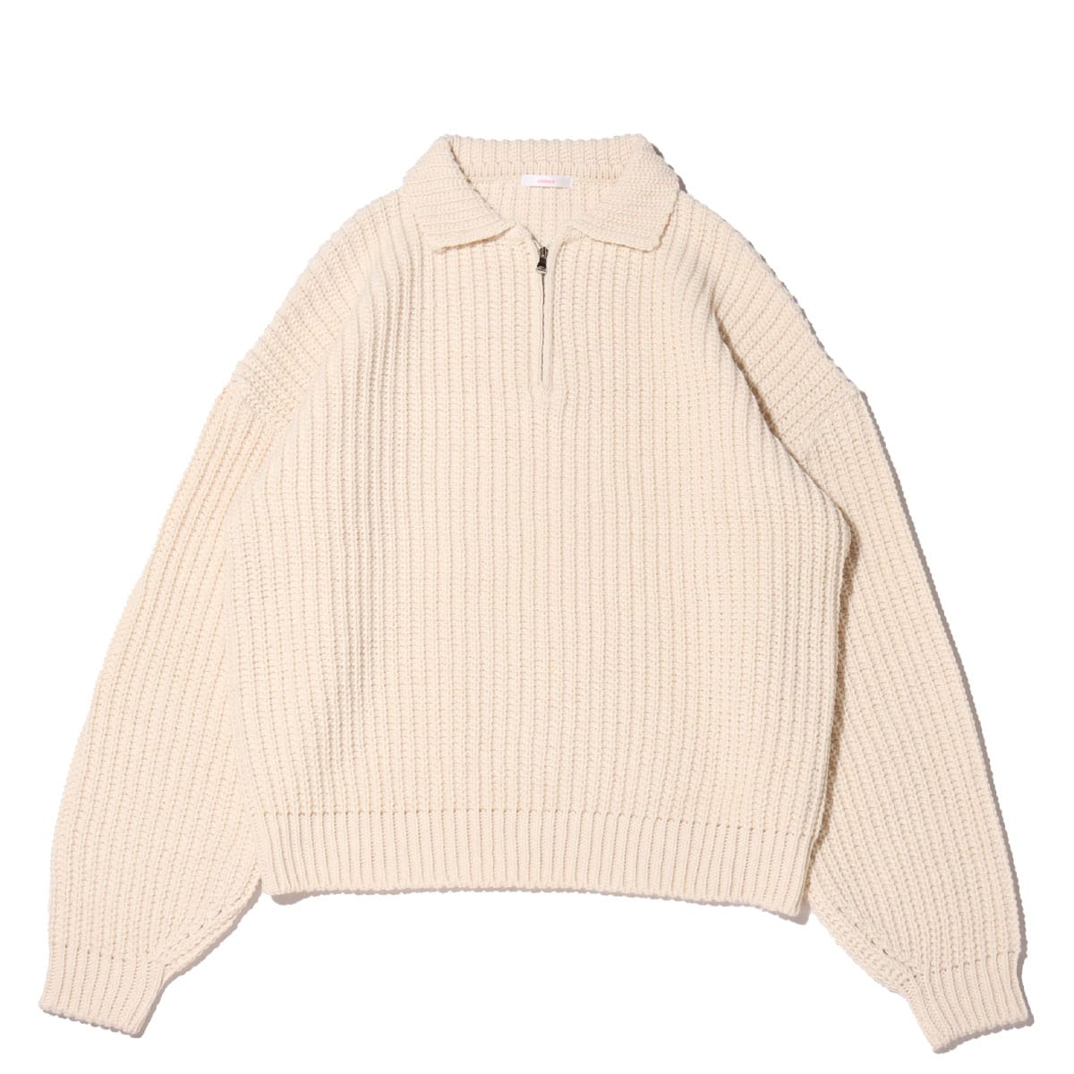 atmos pink ハーフジップ ニット トップス IVORYのメイン画像