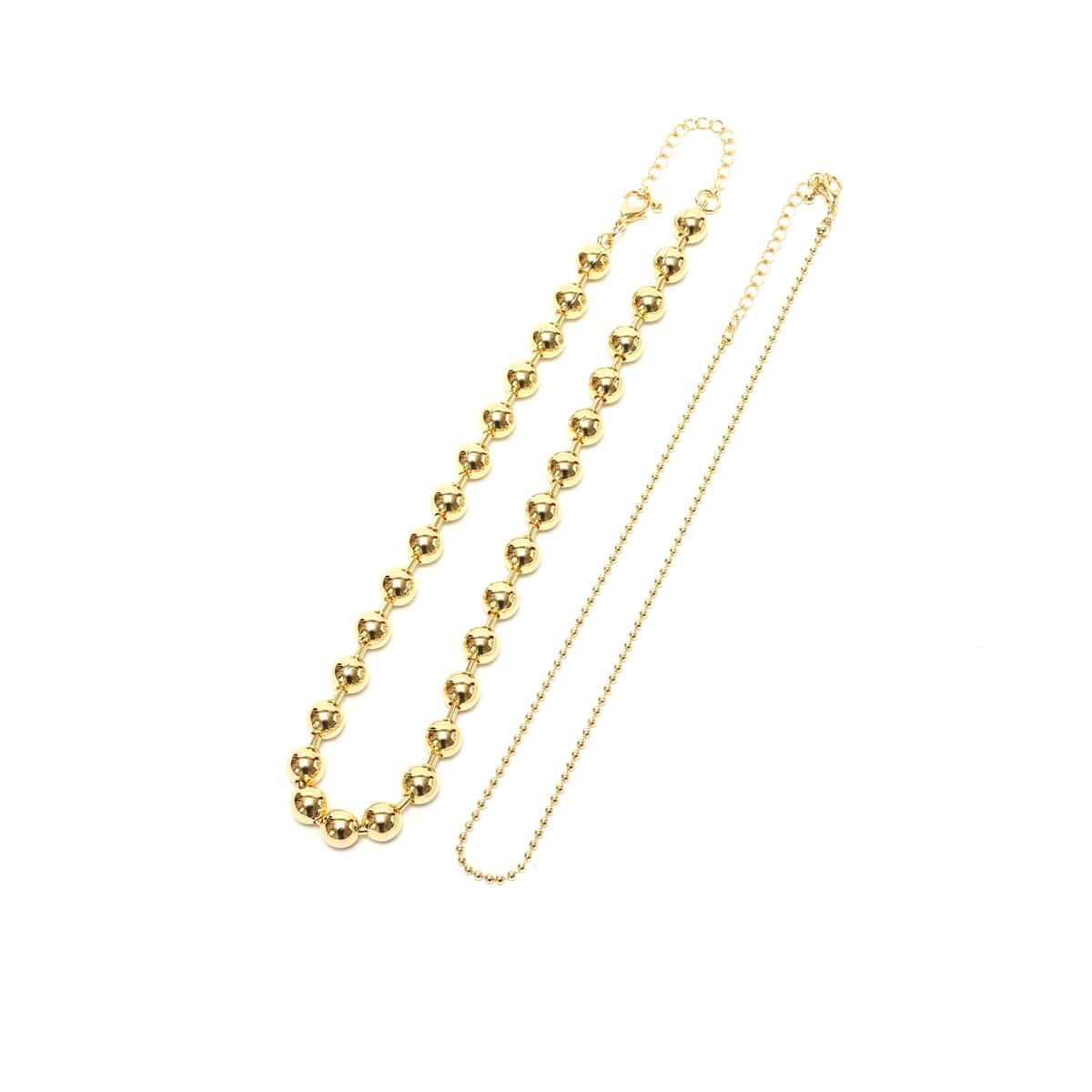 atmos pink ボールチェーン 2連ネックレス GOLDのメイン画像