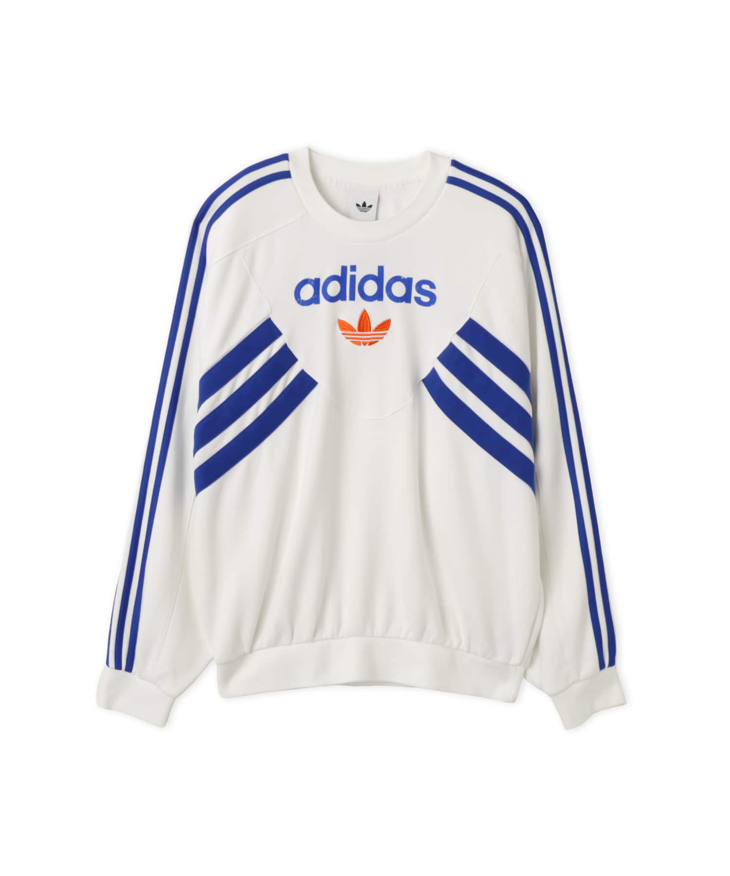 adidas GARMENT WASHED GRAPHIC CREW ホワイト/ホワイトのメイン画像