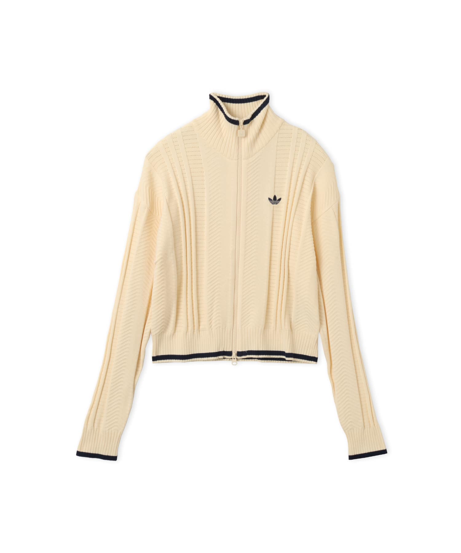 adidas CABLE KNIT FIREBIRD TRACK TOP ウォームバニラのメイン画像