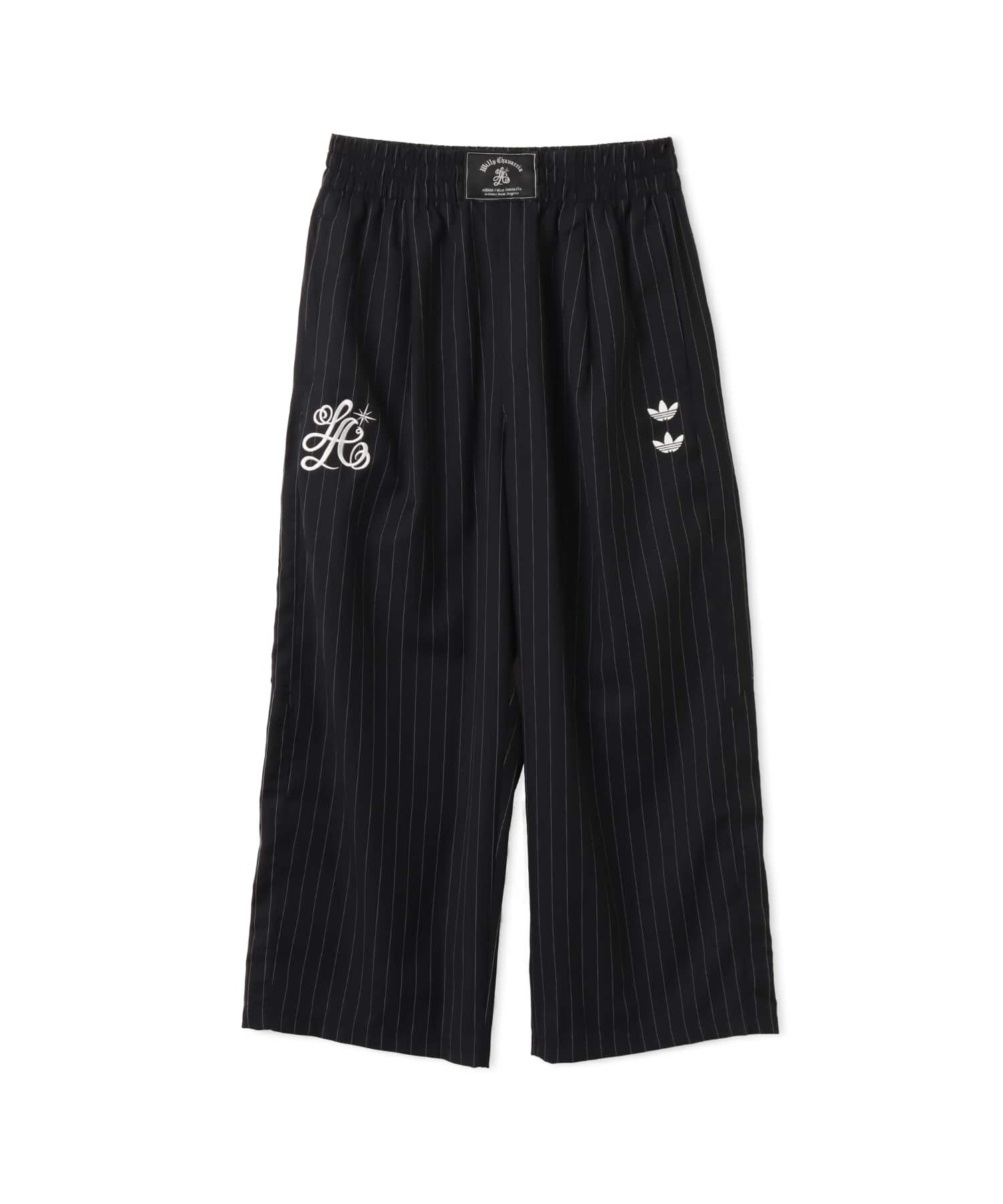 adidas CHAVARRIA PINSTRIPE TRACK PANT ブラック/ホワイト