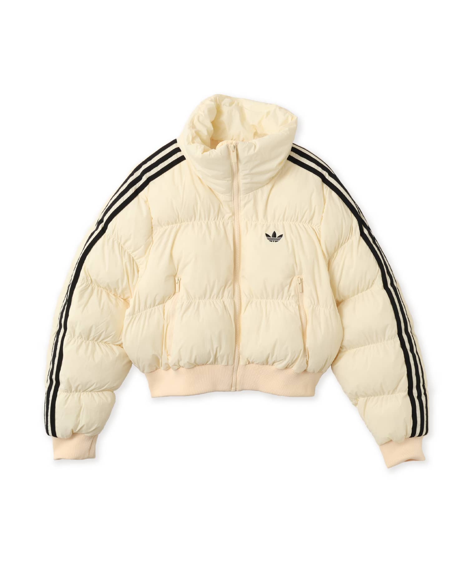 adidas ADICOLOR SHORT PUFFER JACKET ウォームバニラのメイン画像