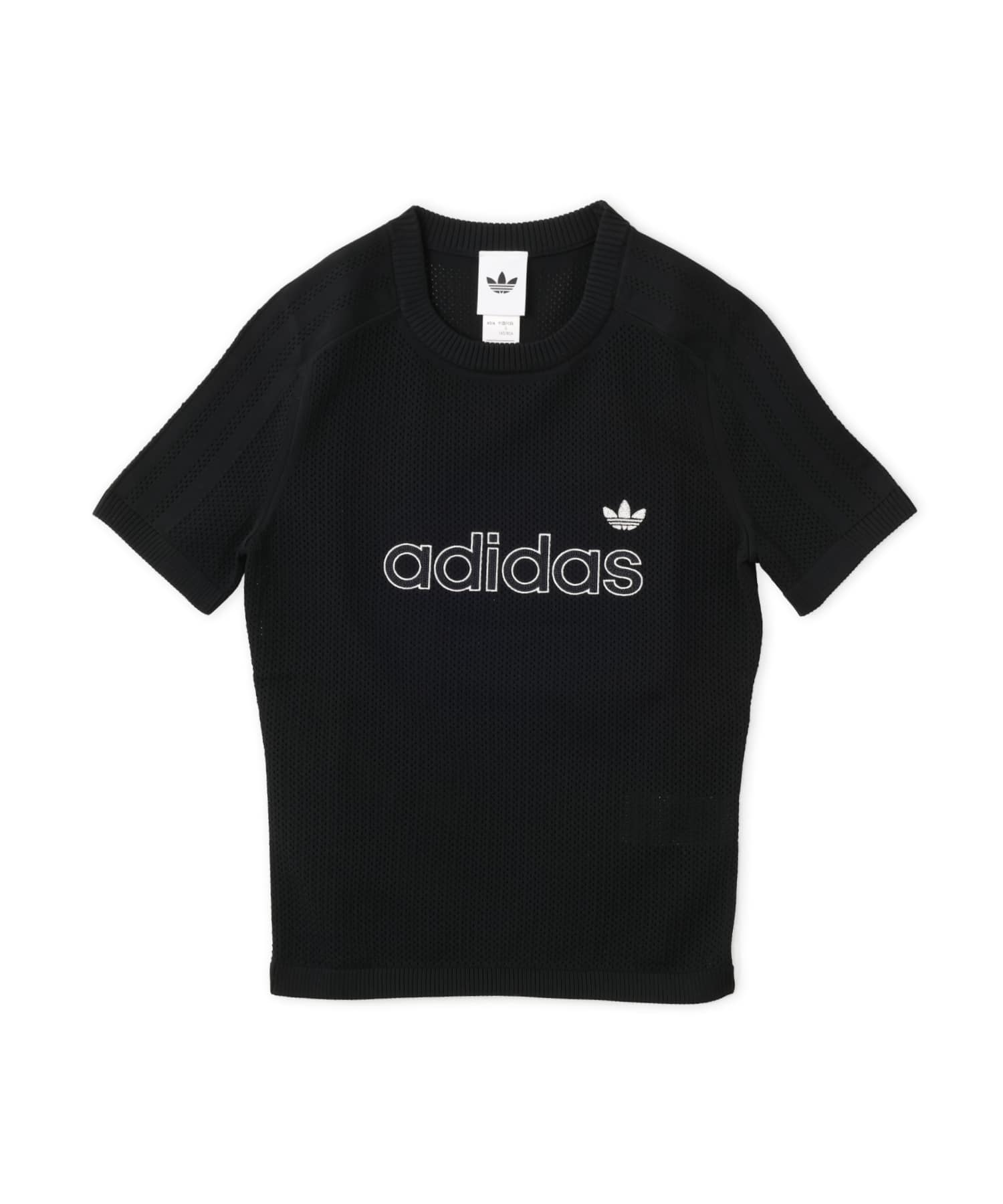 adidas MESH CALI TEE ブラック/クラウドホワイトのメイン画像