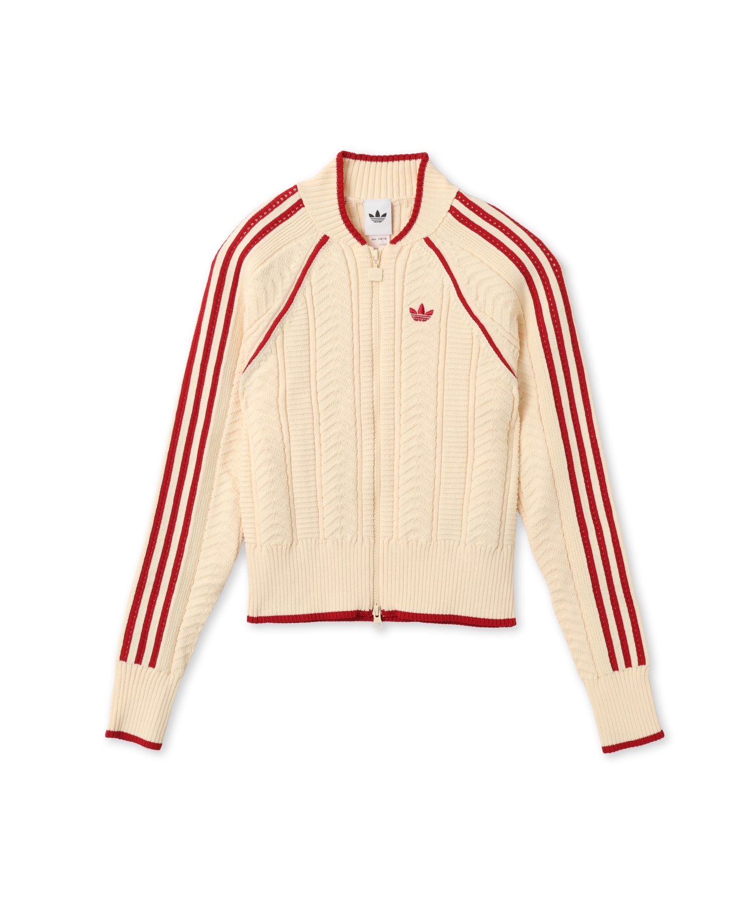 adidas SST TRACKTOP ウォームバニラ/チームビクトリーレッドのメイン画像