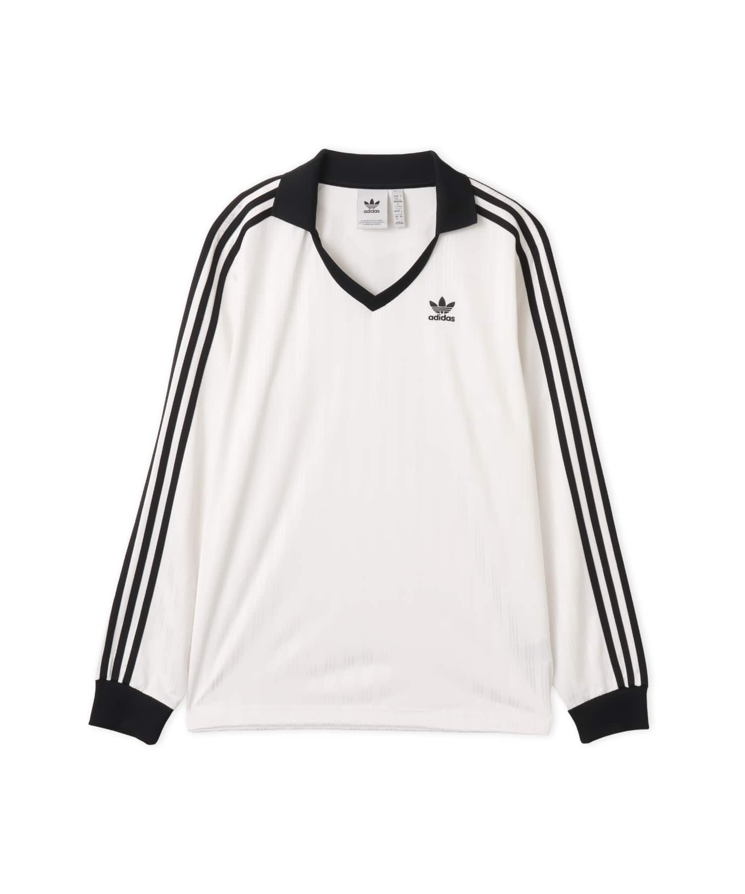 adidas ADICOLOR PIQUE FOOTBALL LONG SLEEVE ホワイトのメイン画像