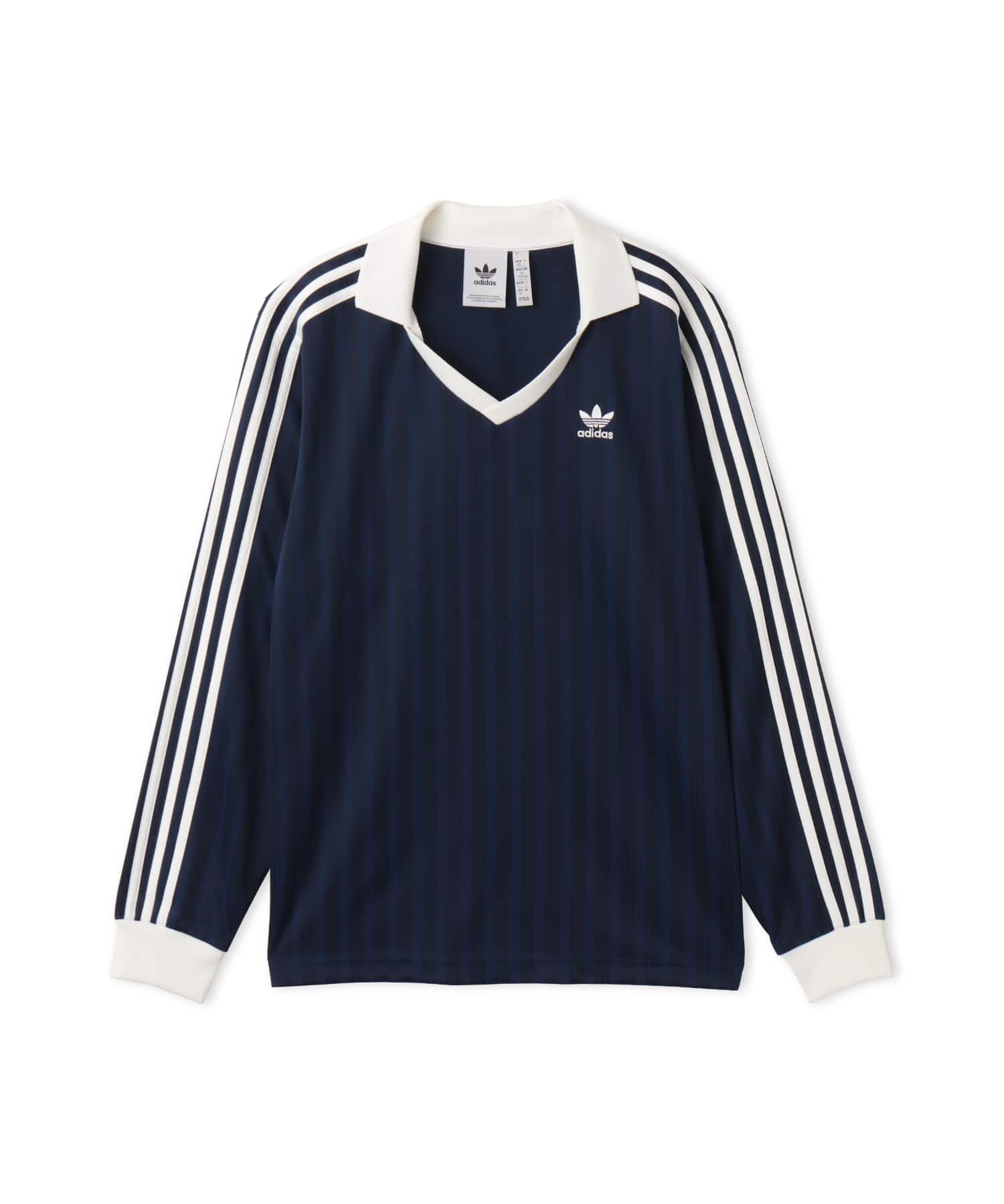 adidas ADICOLOR PIQUE FOOTBALL LONG SLEEVE ナイトインディゴのメイン画像