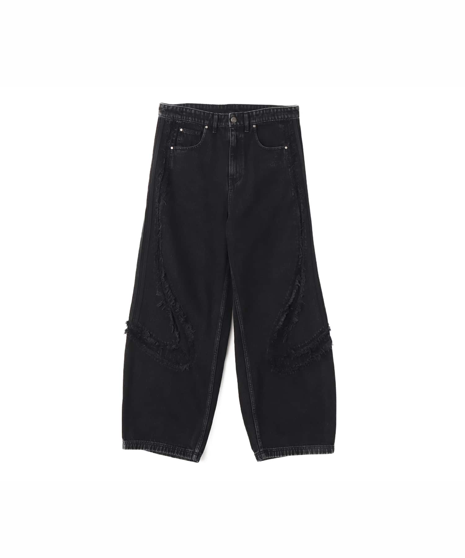 adidas TG WIDE DENIM PANTS ブラックのメイン画像
