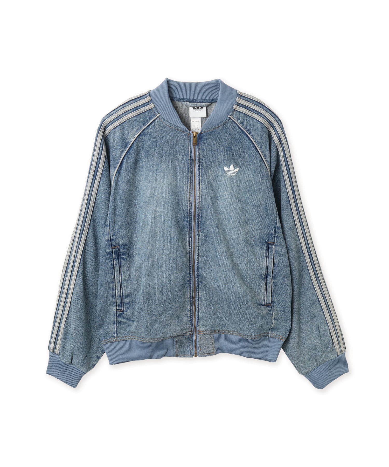 adidas SST ADICOLOR DENIM TRACKTOP LIGHT WASH ウォーンブルーデニムのメイン画像