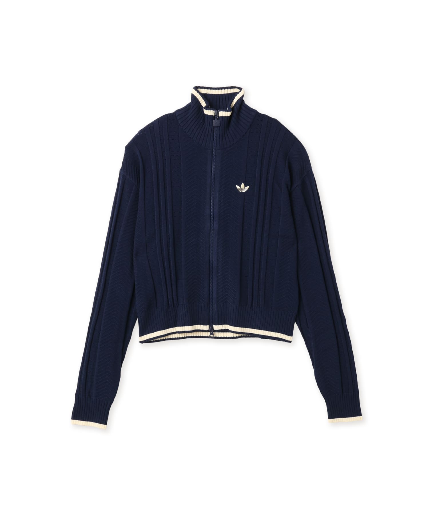 adidas CABLE KNIT FIREBIRD TRACK TOP ナイトインディゴのメイン画像