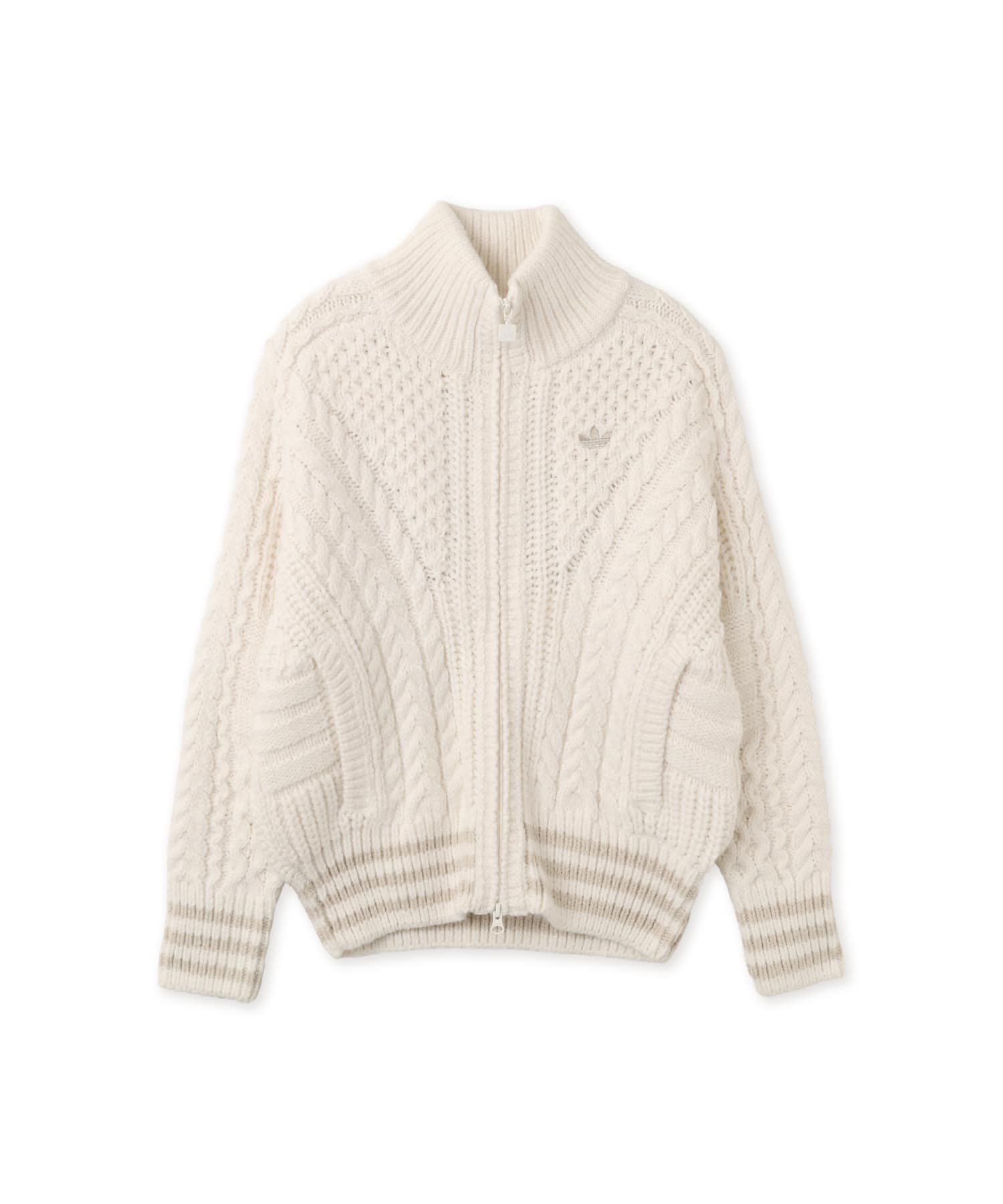 adidas CABLE KNIT FIREBIRD TRACK TOP クラウドホワイト/アルミナ