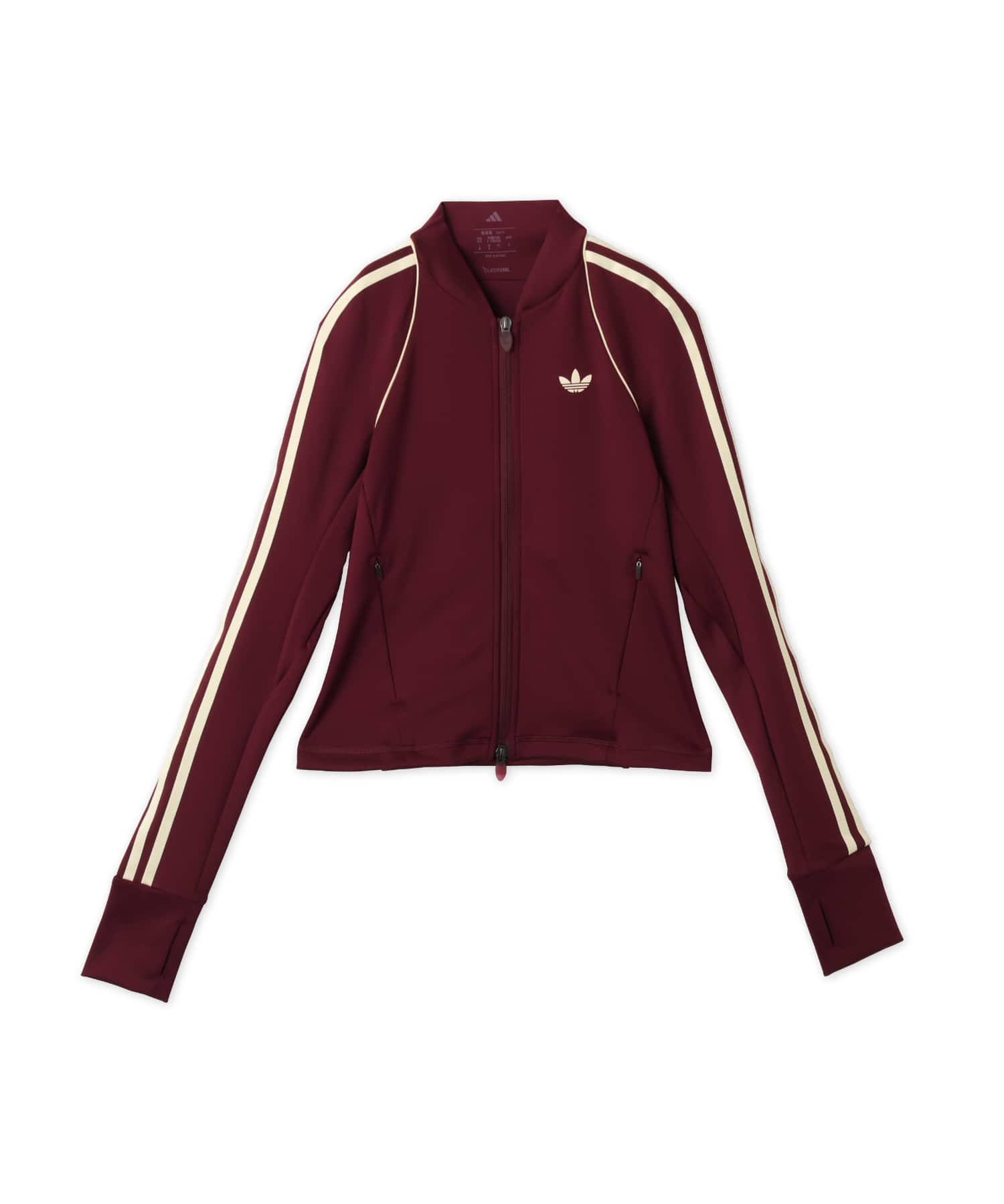 adidas OG SPORT SUPERSTAR MIDLAYER SHIRT マルーンのメイン画像