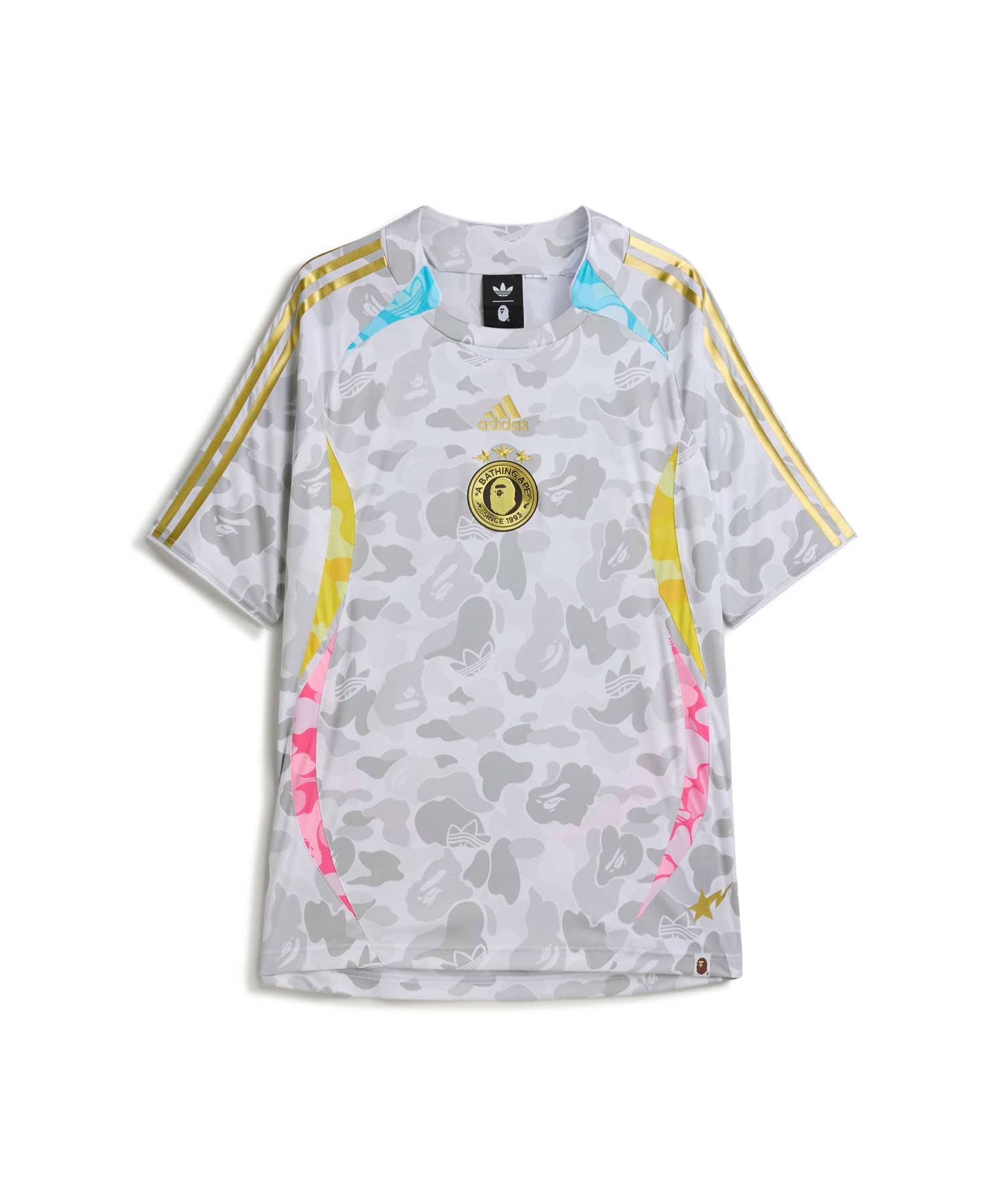 adidas TEAMGEIST TEE BAPE A ホワイトのメイン画像