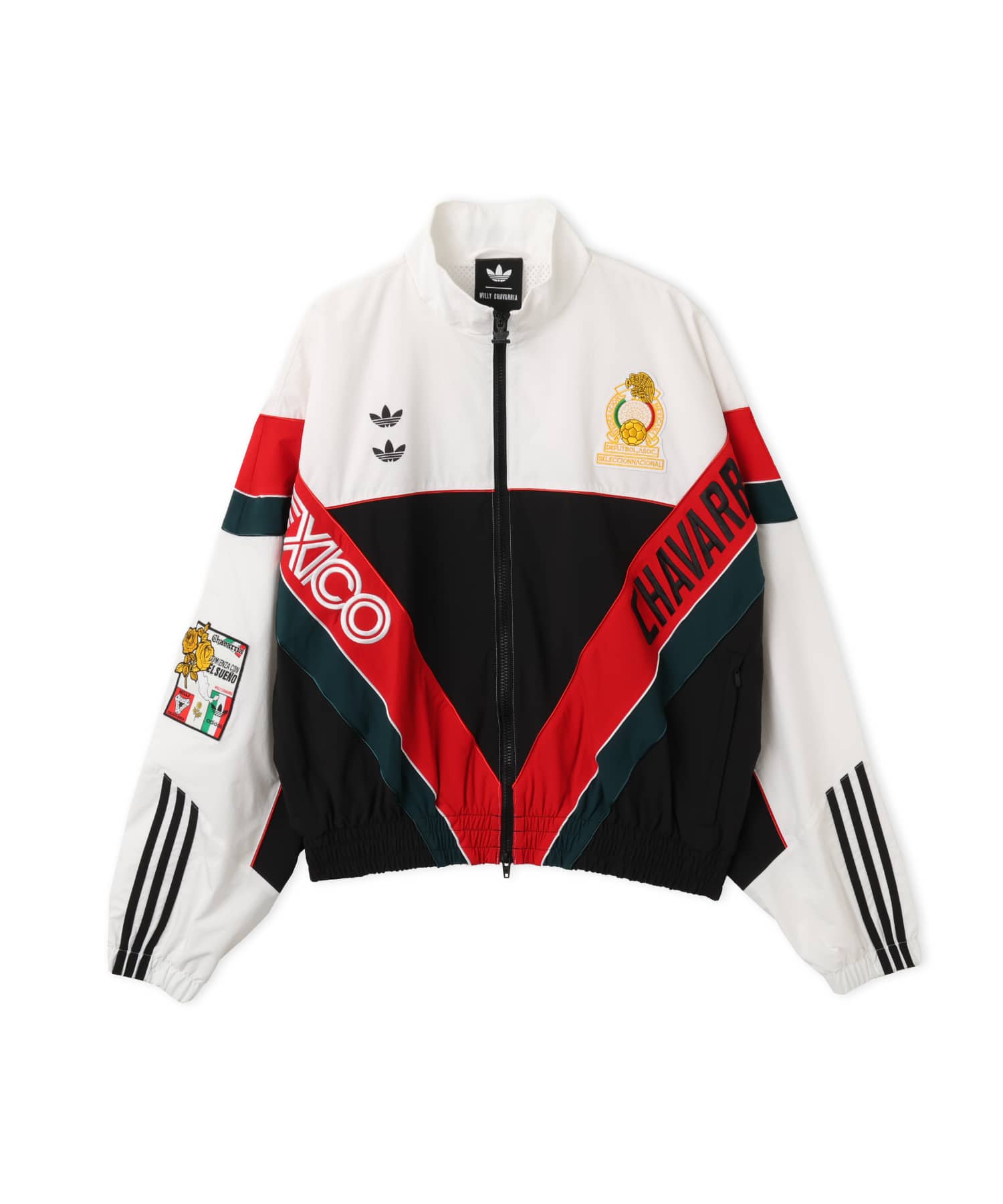 adidas CHAVARRIA CDM WOVEN TRACK JACKET ホワイト/ブラックのメイン画像