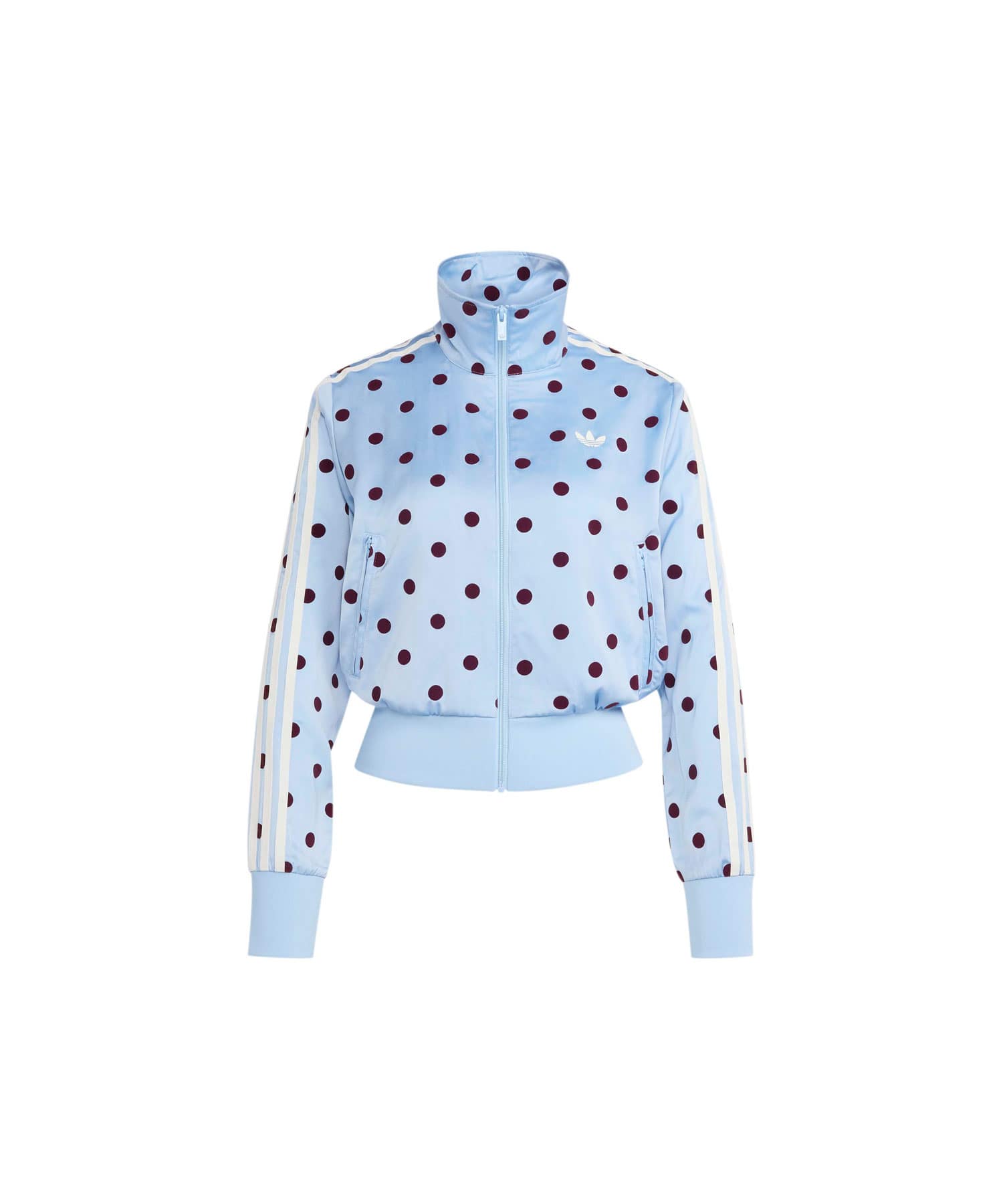 adidas SATIN POLKA DOTS TT Track Top クリアスカイのメイン画像