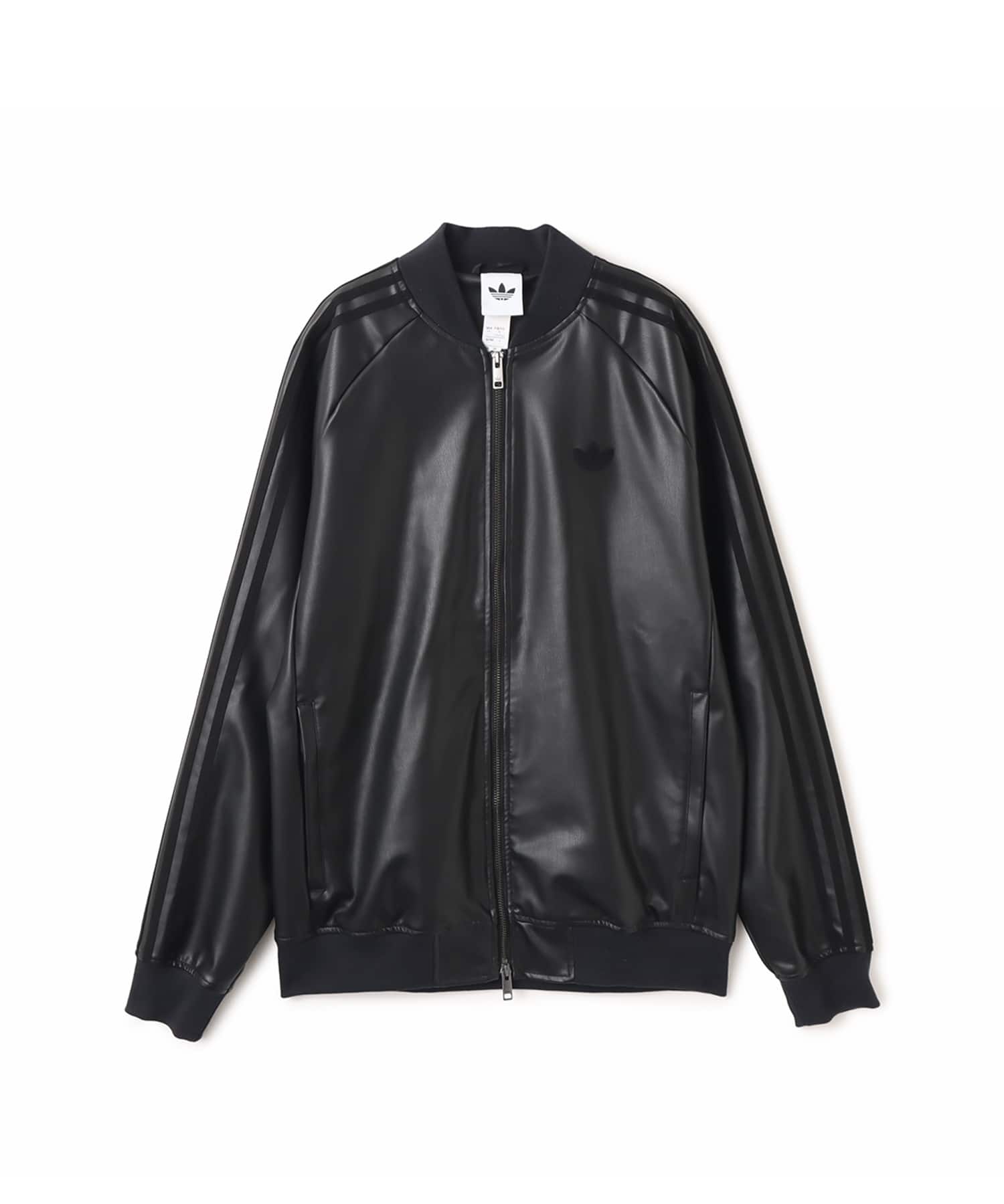 adidas SST PLEATHER TRACK TOP ブラックのメイン画像