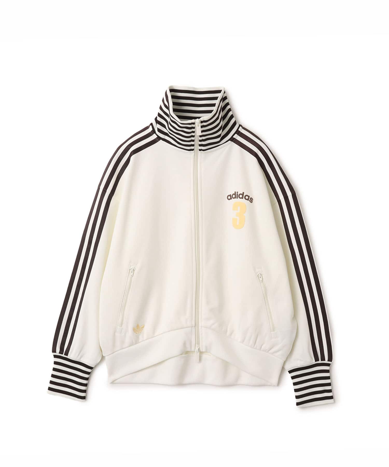 adidas VINTAGE TRACK TOP OG STRIPED RIB オフホワイトのメイン画像