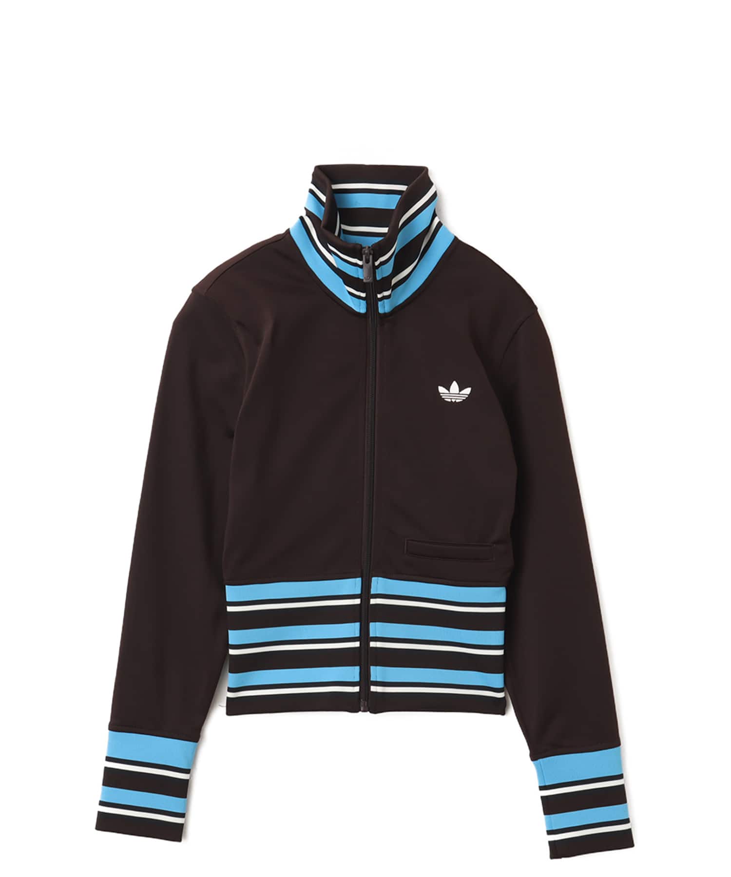 adidas VINTAGE TRACK TOP HIGH KNITTED RIBS オーロラコーヒーのメイン画像