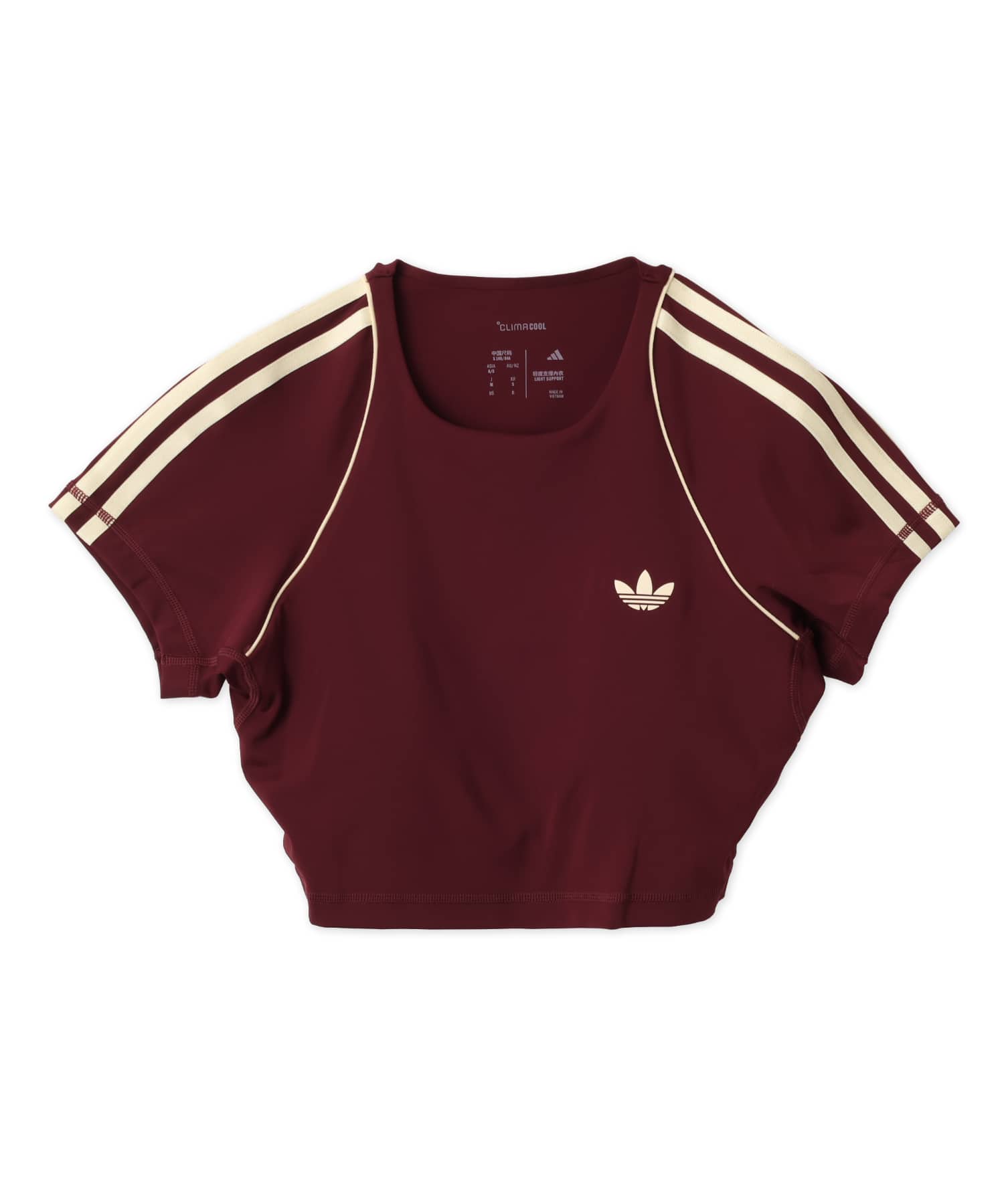 adidas OG SPORT SUPERSTAR TSHIRTS BRA マルーンのメイン画像